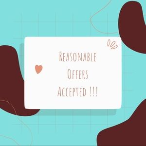 Reasonable Offers Accepted